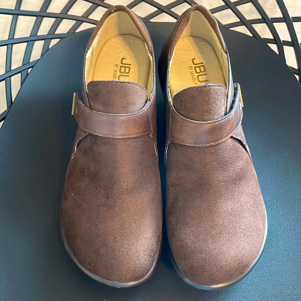 🛍️ JBU by Jambu (Brown/Memory Foam/Vegan/Sedona) Clogs/Wedge Size 7